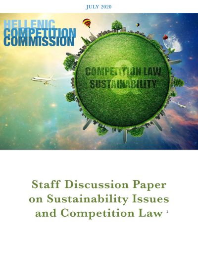 Staff Discussion Paper on Sustainability Issues and Competition Law